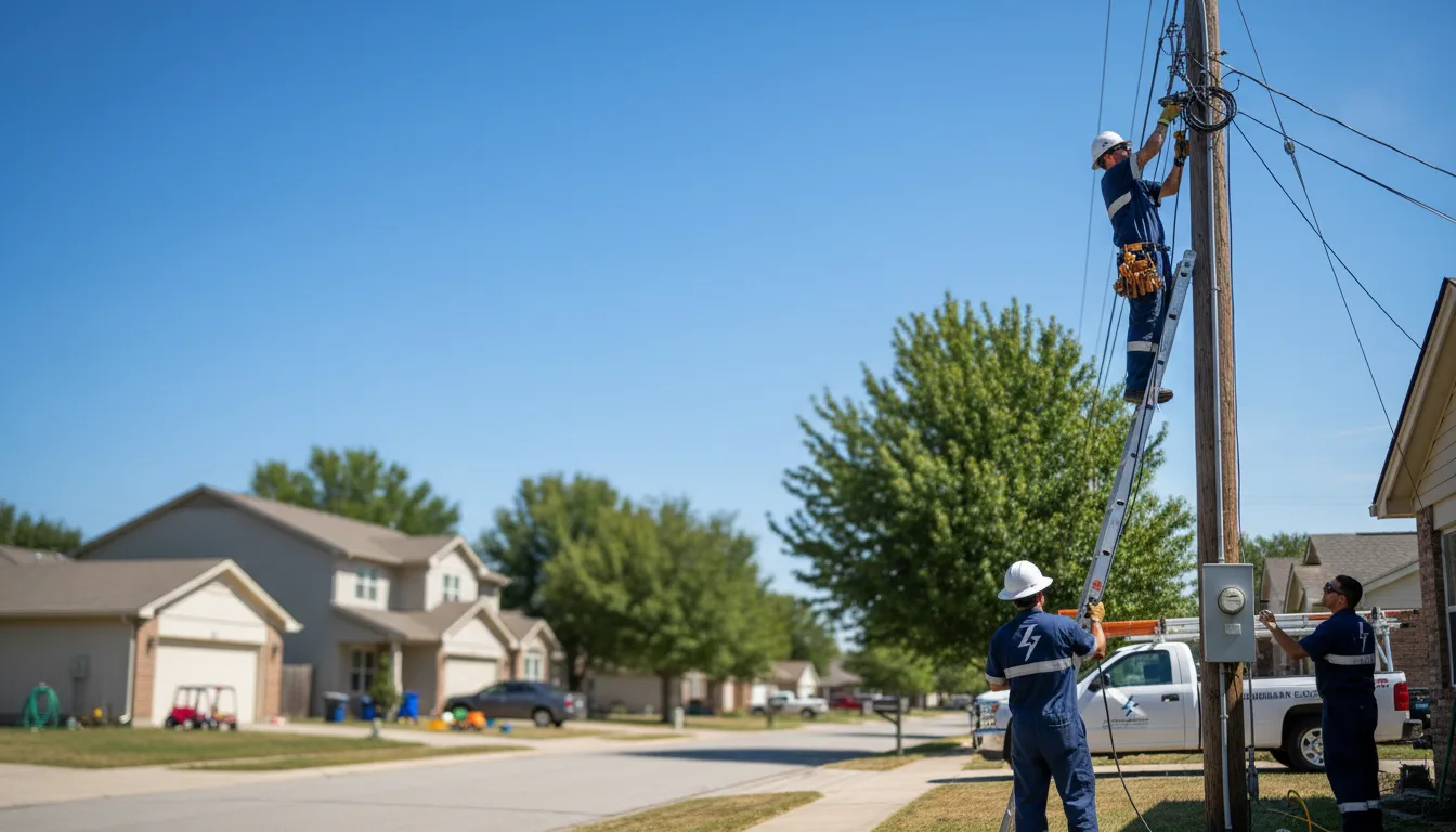 Residential electrician providing installation services in Centerton, AR